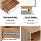 Ursa 140cm TV Cabinet Entertainment Unit Stand Wooden Storage Scandinavian - Oak & White