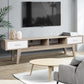 Sven 180cm TV Cabinet Entertainment Unit Stand Storage Drawer Scandinavian - Oak