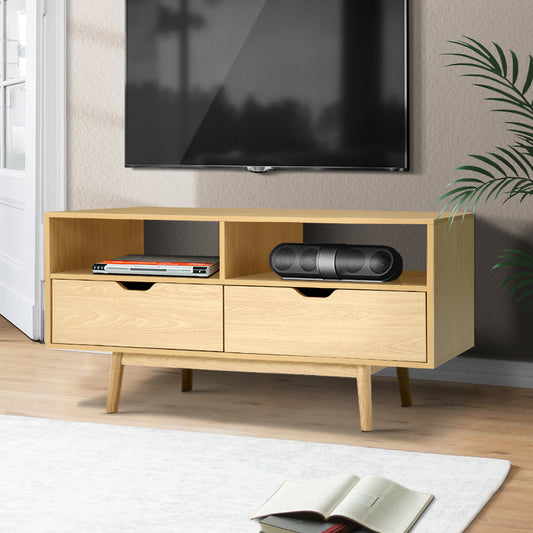 Vali 120cm TV Cabinet Entertainment Unit Stand Wooden Storage Scandinavian - Wood