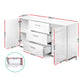 Daxton Wooden Buffet Sideboard High Gloss - White