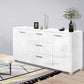 Daxton Wooden Buffet Sideboard High Gloss - White
