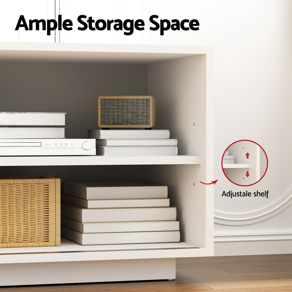 Aralyn 160cm TV Unit Entertainment Unit Storage Cabinet - White
