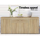 Caius Wooden Buffet Sideboard - Oak