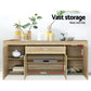 Caius Wooden Buffet Sideboard - Oak