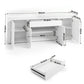 Caius Buffet Sideboard Cabinet 180cm Cupboard Pantry Storage Drawer - White