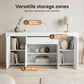 Caius Buffet Sideboard Cabinet 180cm Cupboard Pantry Storage Drawer - White