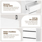 Artiss 2x Chest of 3 Drawers Tallboy Cabinet White