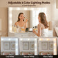 Dressing Table Vanity Desk Set Stool LED Bulbs - White