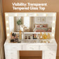 Dressing Table Vanity Desk Set Stool LED Bulbs - White