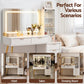 Dressing Table LED Vanity Desk Charging Station - White