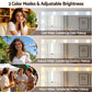 Dressing Table Vanity Desk Set LED Bulbs RGB Light - White
