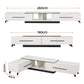 Briseis Extendable TV Cabinet Entertainment Unit Stand - White