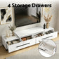 Briseis Extendable TV Cabinet Entertainment Unit Stand - White