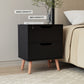 Set of 2 Reno Bedside Tables with 2 Drawers - Black