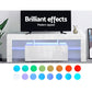 Espen 130cm TV Cabinet Entertainment Unit Stand RGB LED Gloss Furniture - White