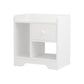 Lyra Bedside Tables Drawer Nightstand Side End Table Storage Open Shelf - White