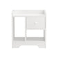 Lyra Bedside Tables Drawer Nightstand Side End Table Storage Open Shelf - White