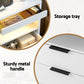 Cobourg LED Nightstand Bedside Table Charging Station with 2 Drawers - White