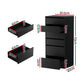 Artiss 6 Chest of Drawers Dresser Tallboy Black