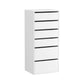 Artiss 6 Chest of Drawers Dresser Tallboy - White