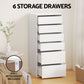Artiss 6 Chest of Drawers Dresser Tallboy - White