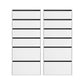 Artiss 2x Chest of 6 Drawers Dresser Tallboy White
