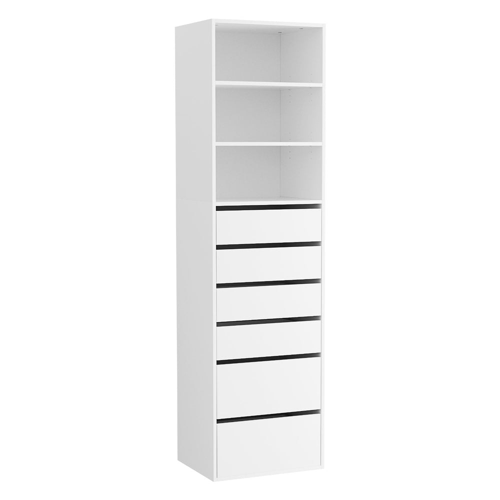 Artiss 6 Chest of Drawers Tallboy Cabinet - White