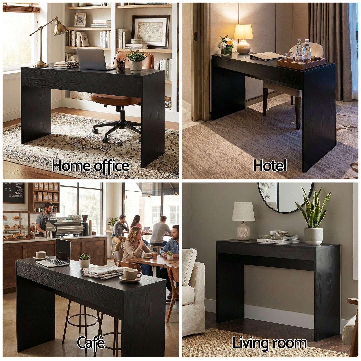 Console Table Hallway Sofa Entryway Entrance 120CM - Black