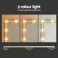 Dressing Table Vanity Desk Set Stool 12 Led Bulbs - Wood