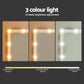 Dressing Table Vanity Desk Set Stool 12 Led Bulbs - White