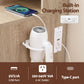 Dressing Table Vanity Desk Set Stool LED Charging Station - Wood