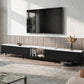 Yareli TV Cabinet Entertainment Unit Stand Extendable - Black