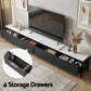 Yareli TV Cabinet Entertainment Unit Stand Extendable - Black