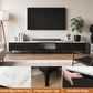 Yareli TV Cabinet Entertainment Unit Stand Extendable - Black