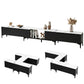 Yareli TV Cabinet Entertainment Unit Stand Extendable - Black