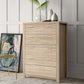 Harlech Queen Bedroom Suite 5 Piece 1x Queen Mattress, 1x Queen Fabric Bed Frame, 2x Wooden Bedside Tables and 1x Tallboy