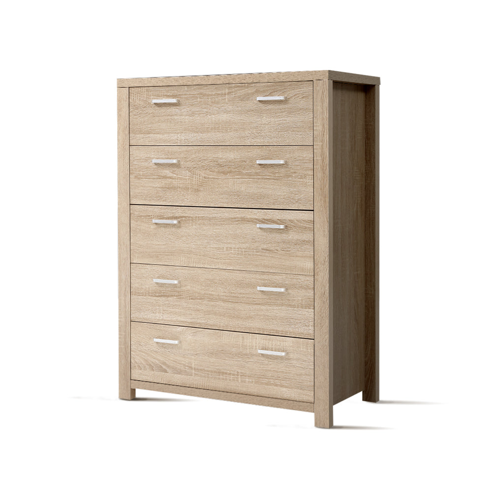 Artiss 5 Chest of Drawers - Pine