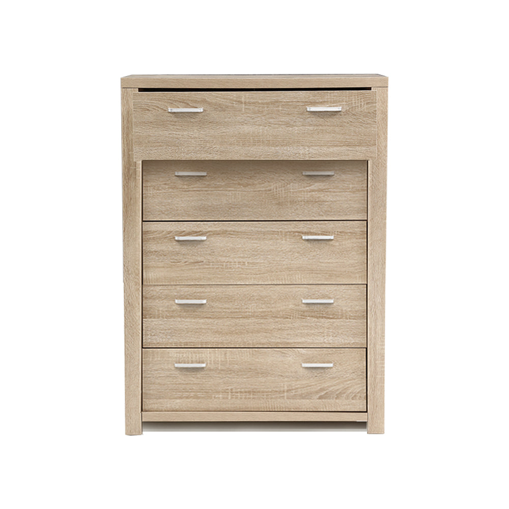 Artiss 5 Chest of Drawers - Pine