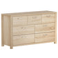 Artiss 7 Chest of Drawers - Pine