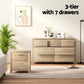 Artiss 7 Chest of Drawers - Pine