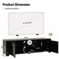 Zarela 160cm TV Cabinet Entertainment Unit - Black