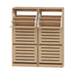 Artiss 2x Shoe Cabinet Storage Organiser 3 Flip Drawer Pine