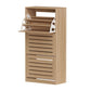 Artiss 2x Shoe Cabinet Storage Organiser 3 Flip Drawer Pine