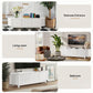 Yvaine 160cm TV Unit Entertainment Unit Storage Cabinet - White