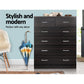 Artiss 6 Chest of Drawers - Walnut
