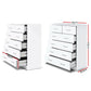 Artiss 6 Chest of Drawers - White