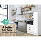 Alaric Wooden Buffet Sideboard - White