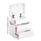 Set of 2 Levis Bedside Tables LED Lift-up Storage with 2 Drawers - White