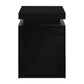 Set of 2 Rimouski Bedside Tables LED with 3 Drawers - Black
