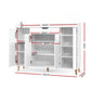 Artiss Shoe Rack Cabinet 26 Pairs Adjustable White Cissy